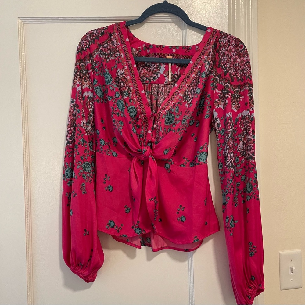 Free People Silk Top